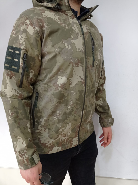 Куртка мужская тактическая Мультикам Accord Турция Софтшел Soft-Shell ВСУ (ЗСУ) XXXL 8719 хаки (OR.M-4431806) - изображение 2