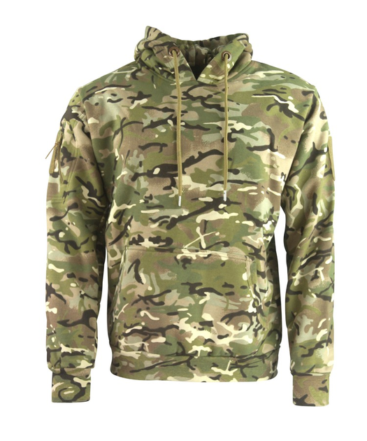 Кофта худи военная тактическая KOMBAT UK мужская с липучками под шевроны Tactical Hoodie XXL мультикам (OR.M_C44B12C8E132) - изображение 2