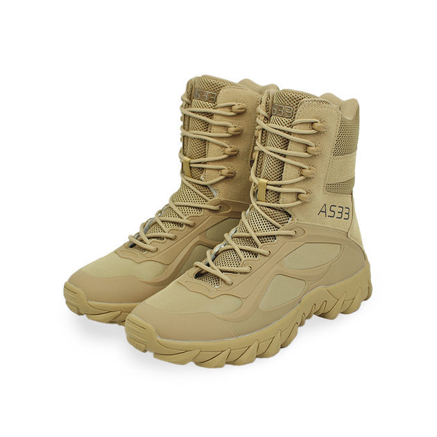 Тактичні черевики Lesko 6671 A533 Sand Khaki р.41 демісезонне армійське взуття (маломерят) (OR.M_33762) - зображення 1