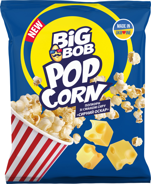 Упаковка попкорна Big Bob Сырный Оскар со вкусом сыра 25 г х 3 шт ...