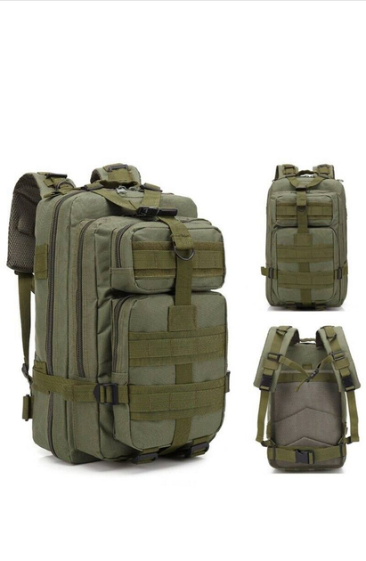 Боевой рюкзак на плечи ранец для выживания сумка для спецопераций многофункциональный Оливковый 28 л - изображение 1