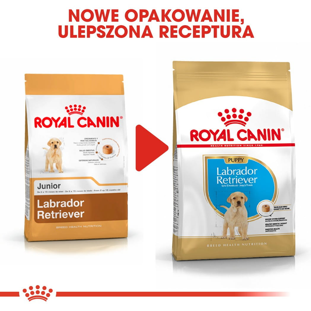 Sucha karma pełnoporcjowa dla szczeniąt Royal Canin Labrador Retriever Puppy dla rasy labrador retriver do 15 miesiąca życia 3 kg (3182550725507) - obraz 9