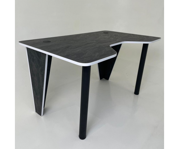 Стіл комп'ютерний геймерський ігровий DROM Superellipse Black+White - изображение 7