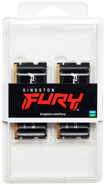 RAM Kingston Fury SODIMM DDR5-4800 16384MB PC5-38400 (KF548S38IBK2-16) - obraz 3
