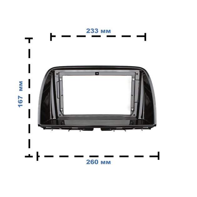 Перехідна рамка 9" Lesko для Mazda CX-5 2012-2016 (7341) Black TR_8987-42660 - Фото 4 Перехідна рамка 9" Lesko для Mazda CX-5 2012-2016 (7341) Black TR_8987-42660 - зображення 4