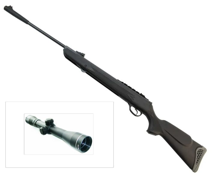 Пневматична гвинтівка Optima Mod.125 кал. 4,5 мм, з Оптикою 4х32 та посиленою газовою пружиною - зображення 1