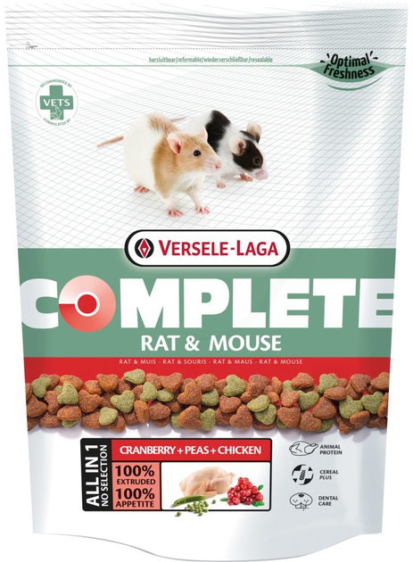 Pokarm dla gryzoni Versele-Laga Rat Complete 500 g (5410340612989) - obraz 1