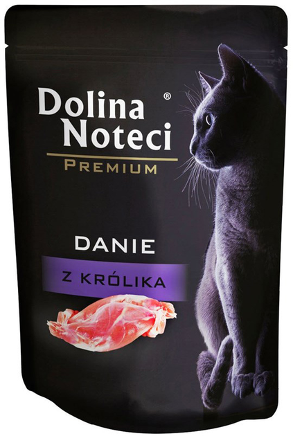 Mokra karma dla kotów Dolina Noteci Premium Danie z królika 85 g (5902921303244) - obraz 1