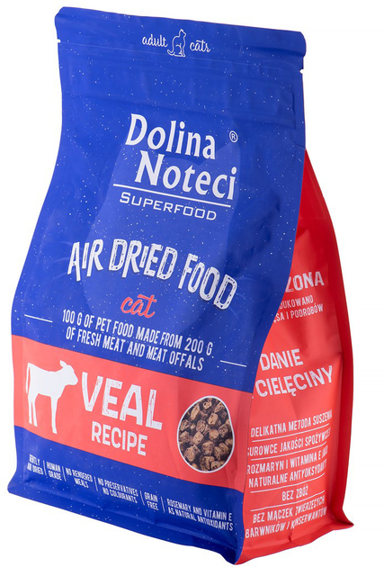 Sucha karma dla kotów Dolina Noteci Superfood Cielęcina 1KG dla kota (5902921396123) - obraz 1