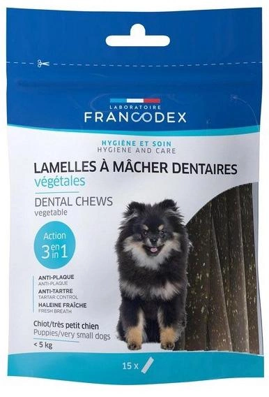Sucha karma dla psów Francodex Paski do gryzienia mini 15 x 114 g (3283021723630) - obraz 1