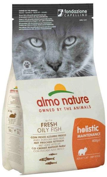 Sucha karma dla kotów ALMO NATURE z rybą oleistą 400g (8001154121261) - obraz 1