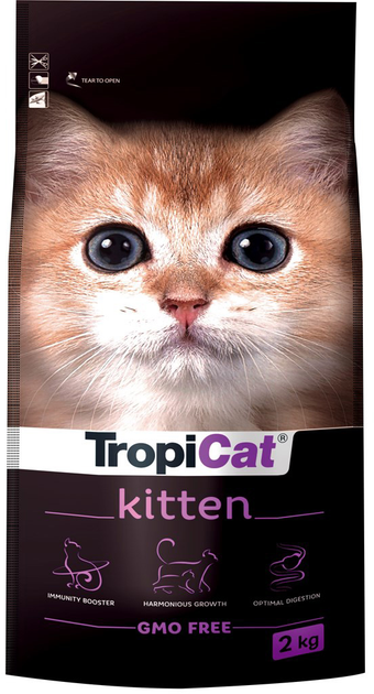 Sucha karma dla kociąt TROPICAT Kitten bezzbożowa - 2 kg (5900469552155) - obraz 1