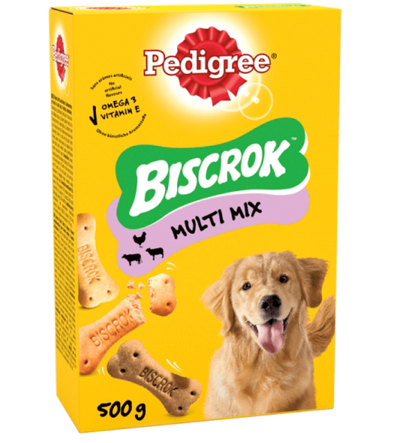 Sucha karma dla psów Pedigree Multi Biscrok 500 g (5010394988223) - obraz 1