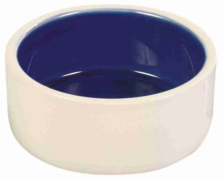 Миска для собак Trixie керамічна 0.3 л 2450 кремово-блакитний (4011905024509) - зображення 1