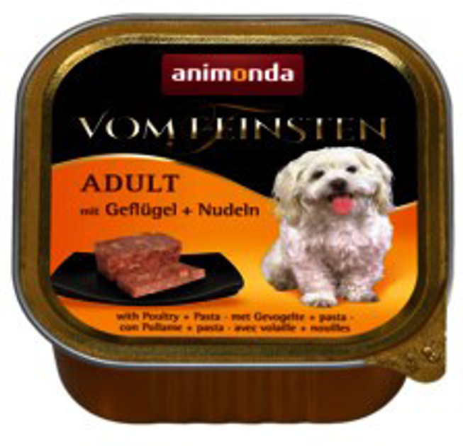 Вологий корм для собак Animonda Vom Feinsten Classic м'ясо птиці та макарони 150 г (4017721829670) - зображення 1