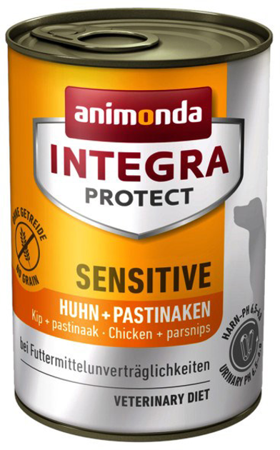 Mokra karma dla psów Animonda Integra Protect Sensitive Kurczak z pasternakiem 400 g (4017721864213) - obraz 1