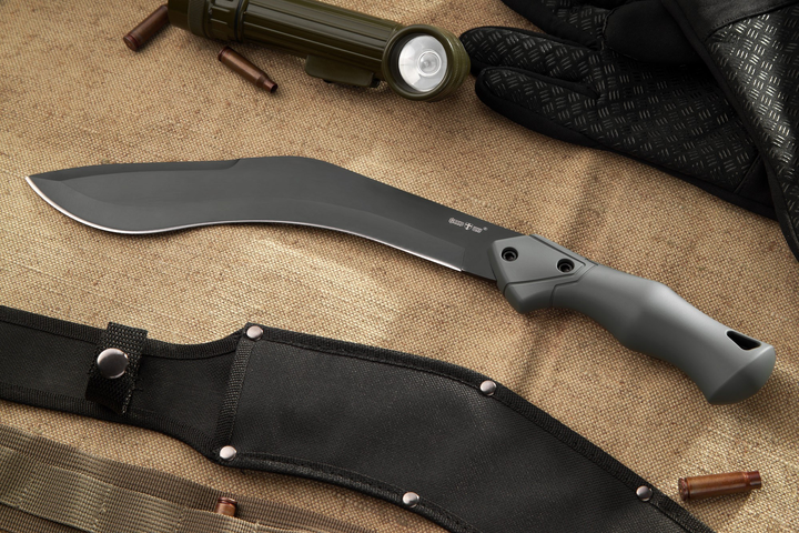 Нож кукри мачете GW2819 DU-B толстый клинок, удобная рукоять, качественная сталь - изображение 1