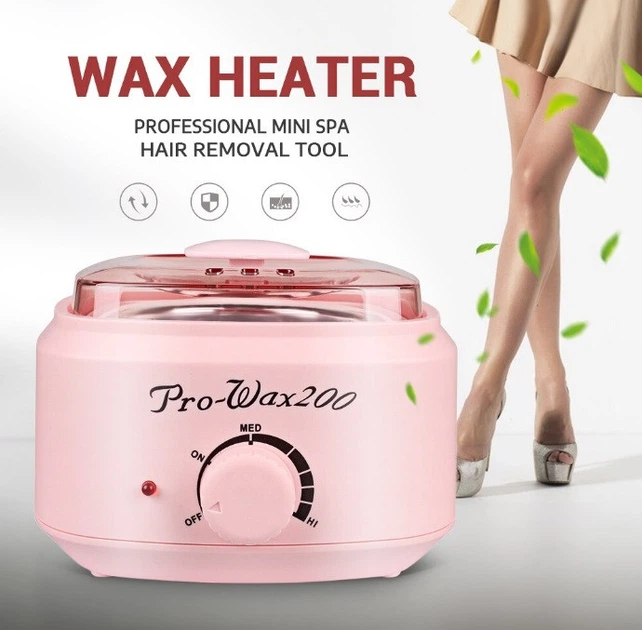 Воскоплав баночный Pro Wax 200 для депиляции нагреватель для воска с терморегулятором Розовый - изображение 6