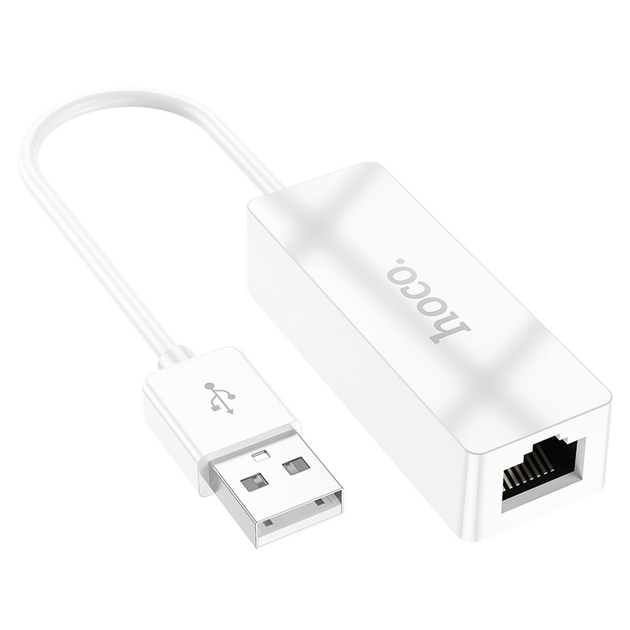 Адаптер-переходник Hoco UA22 USB to RJ45 (для модема, для роутера, 100 ...