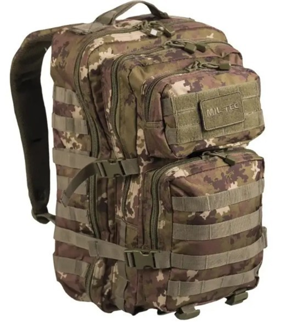 Тактический рюкзак 36л з системой молли и креплениями Mil-tec вудлан 238443 - изображение 1