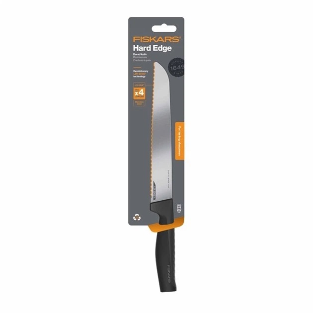 Ніж для хліба Fiskars Hard Edge 22 см (1054945) - Фото 6 Ніж для хліба Fiskars Hard Edge 22 см (1054945) - зображення 6