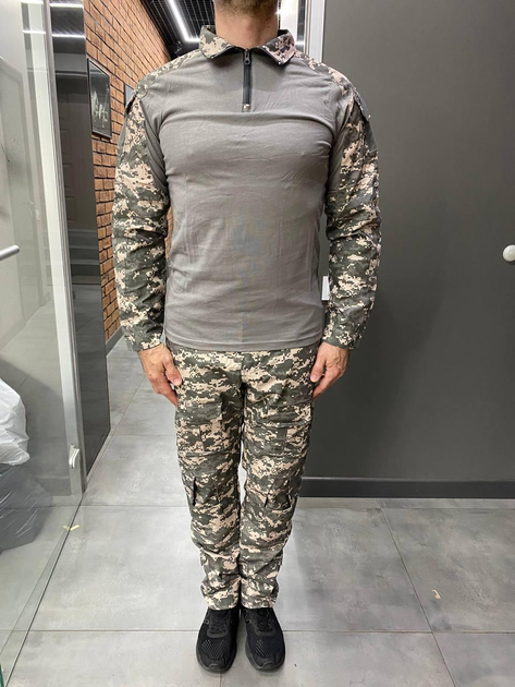 Штани тактичні Yakeda, бавовна, Піксель Нато, розмір XL, з пазами під наколінники, військові штани - зображення 1