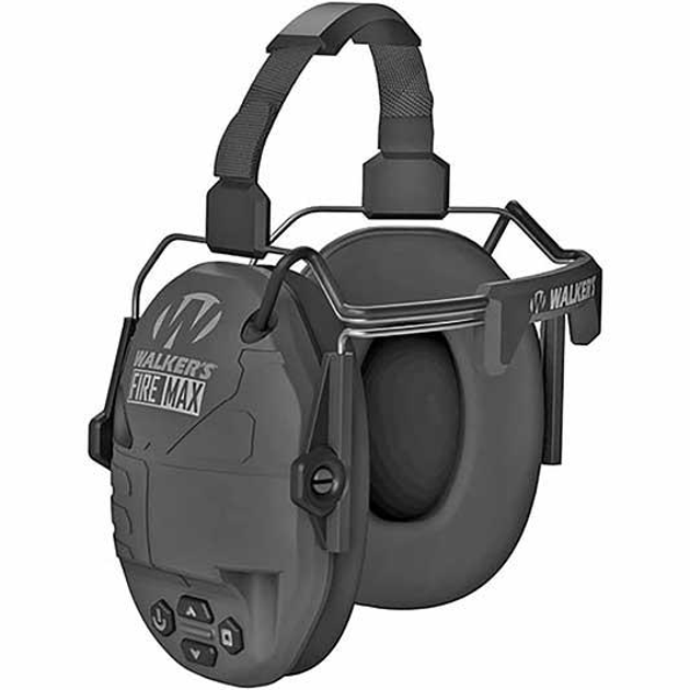 Навушники активні шумоподавлюючі Walker's Rechargeable FireMax Earmuffs Neck Чорні тактичні для стрільби - зображення 1