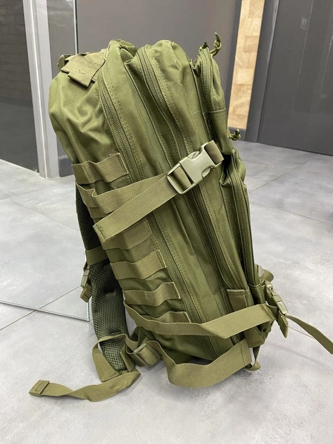Військовий рюкзак 45 л. Yakeda, Олива, тактичний рюкзак для військових, армійський рюкзак для солдатів - зображення 2