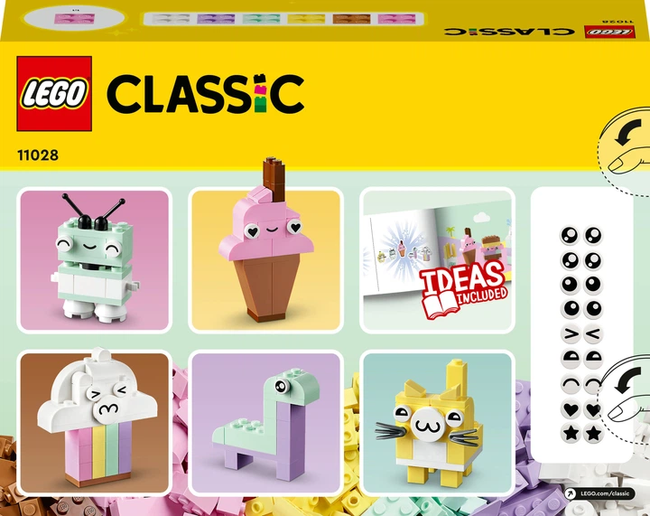 Конструктор LEGO Classic Творчі пастельні веселощі 333 деталі (11028) - зображення 10