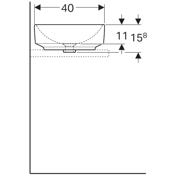 Умивальник Geberit Variform 55x40 500.779.01.2 - зображення 2