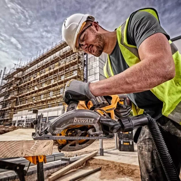 Пила дискова акумуляторна безщіткова DeWalt DCS577N без акумулятора та зарядного пристрою - зображення 4