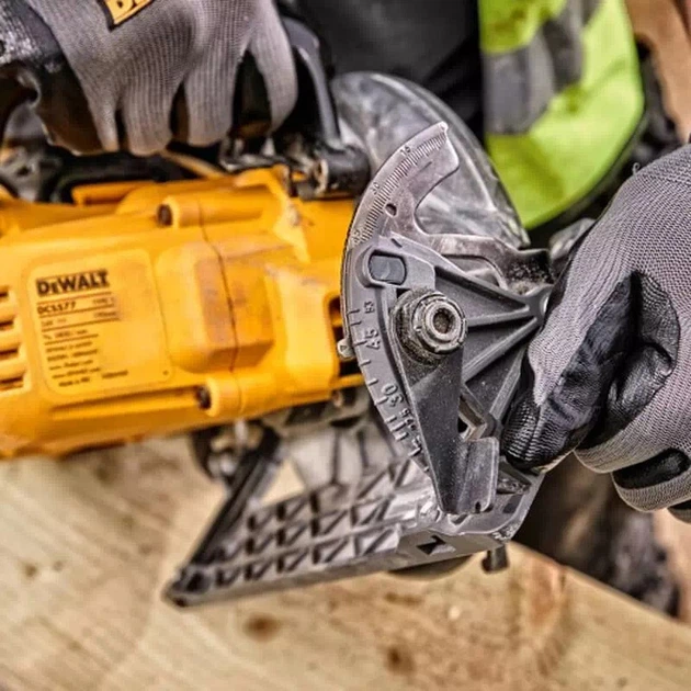 Пила дискова акумуляторна безщіткова DeWalt DCS577N без акумулятора та зарядного пристрою - зображення 7