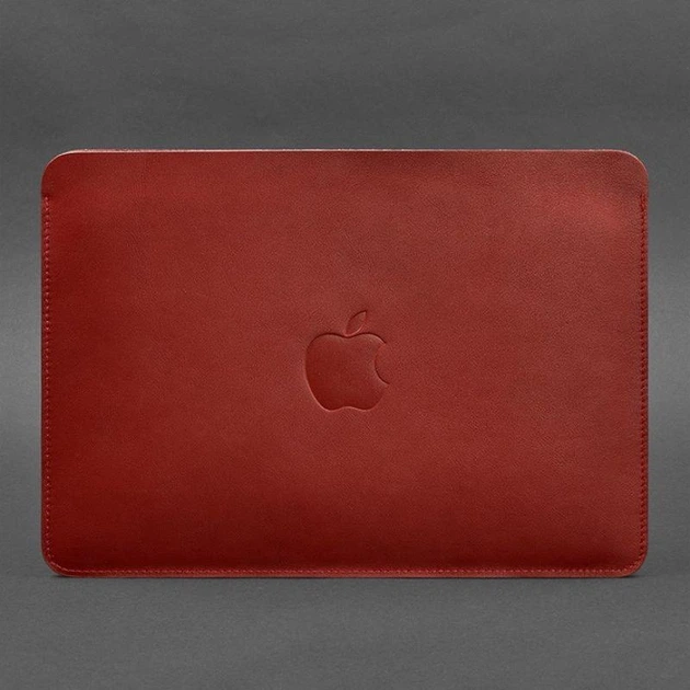 Чехол из натуральной кожи для MacBook 13 дюйм Красный 4422458 - Фото 3 Чехол из натуральной кожи для MacBook 13 дюйм Красный 4422458 - изображение 3