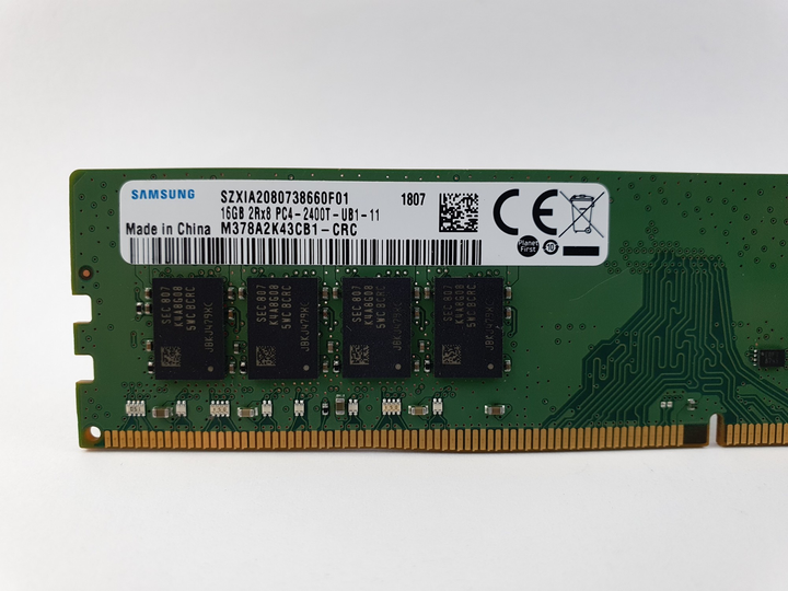 Оперативная память Samsung DDR4 16Gb PC4-2400T (M378A2K43CB1-CRC) 10695 ...