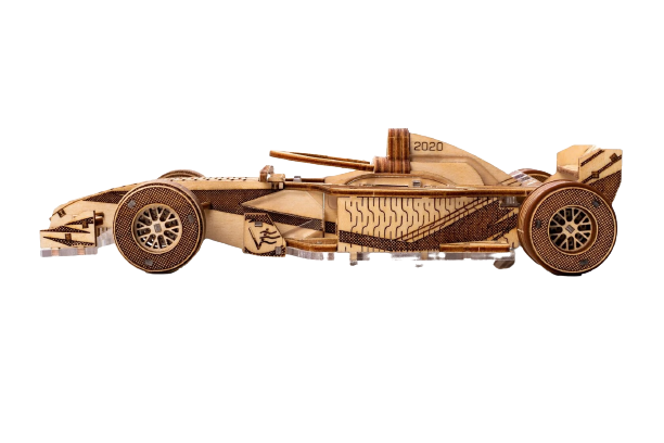 Механический 3D конструктор Racer V3 Гоночный болид, деревянный конструктор. - изображение 2
