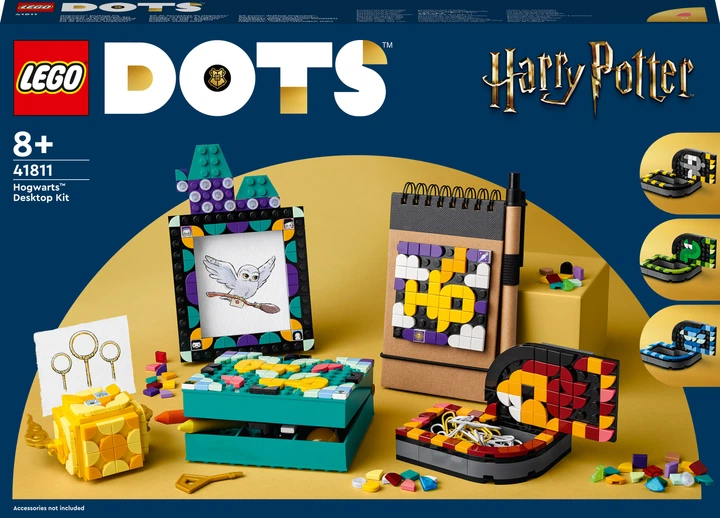 Конструктор LEGO DOTs Гоґвортс. Настільний комплект 856 деталей (41811) - Фото 1 Конструктор LEGO DOTs Гоґвортс. Настільний комплект 856 деталей (41811) - зображення 1