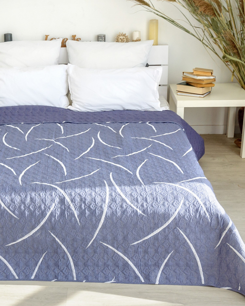 Покрывало Bliss стеганое 230x250 см фиолетовое (С-0043) – фото, отзывы ...