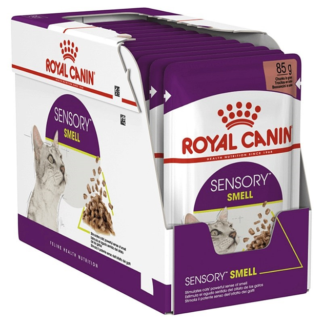 Вологий корм для котів Royal Canin Sensory Smell in Gravy 12 x 85 г (9003579018507) - зображення 1