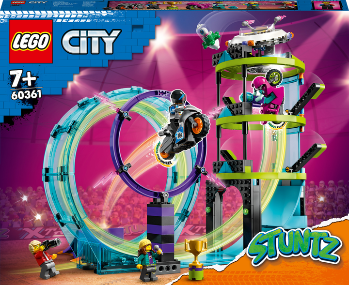 Конструктор LEGO City Stuntz Невероятное задание для каскадеров 385 ...