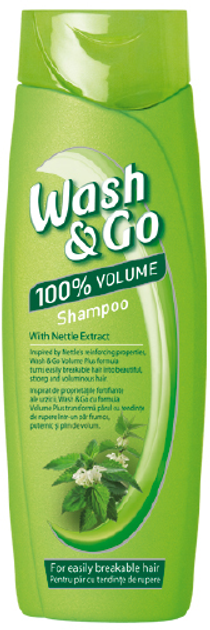 Акція на Шампунь Wash&Go з екстрактом кропиви для ламкого волосся 360 мл від Rozetka