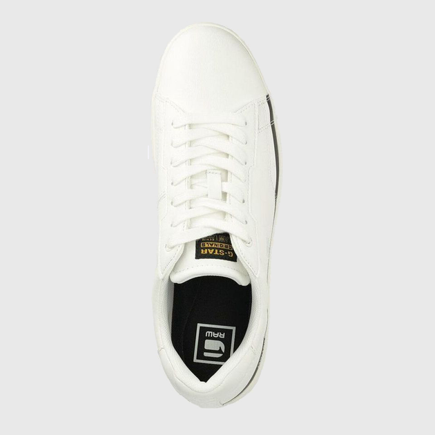 Чоловічі кеди низькі G-Star Raw Cadet Lea Lgo 2312-002523-1909 42 Білий/Чорний (8720656548351) - зображення 5