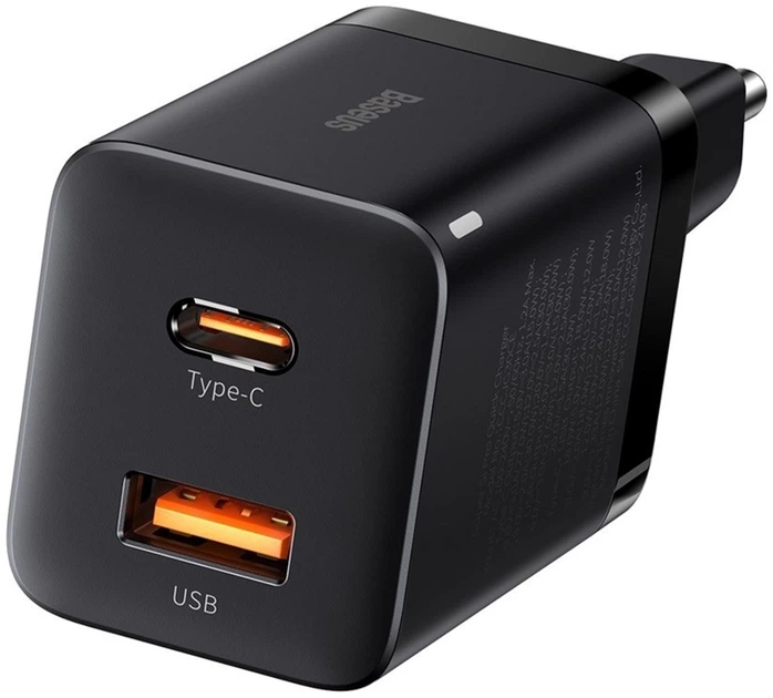 Ładowarka sieciowa Baseus Super Si Pro Quick Charger Type-C+USB 30W EU Czarna (CCSUPP-E01) - obraz 5
