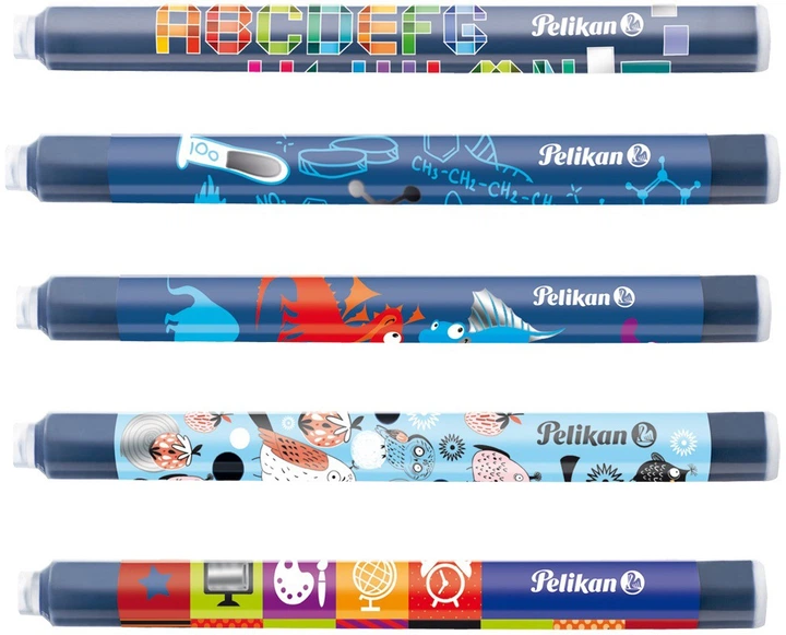 Чорнильні картриджі довгі Pelikan 4001 Fancy Royal Blue сині, такі, що стираються, х 5 шт (338236) - зображення 2
