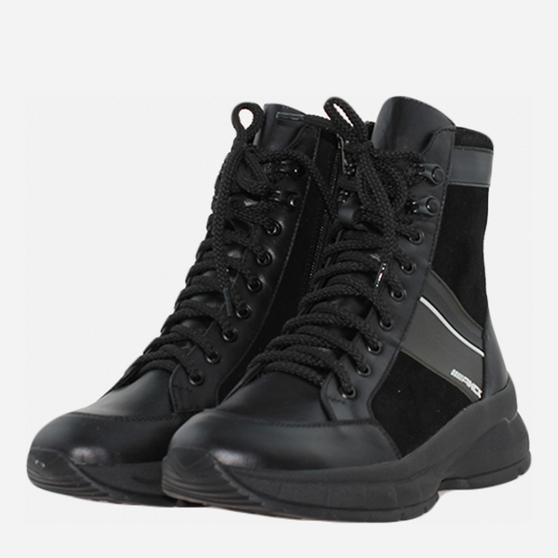 Женские зимние ботинки высокие Emilio RE178 37 23.5 см Черные (H2400000344292) - изображение 2