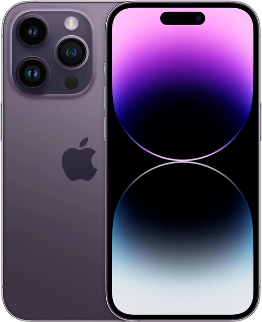 Smartfon Apple iPhone 14 Pro 128GB Deep Purple (MQ0G3) - obraz 1