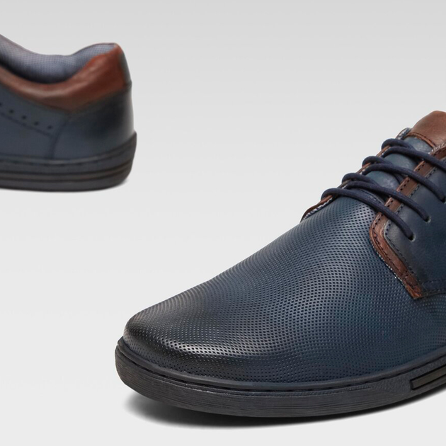 Чоловічі дербі Cesare Cave VICTOR3-44-MI08 42 27.6 см Cobalt Blue (5904862577920) - зображення 5
