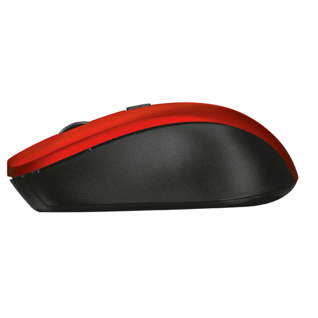 Бездротова комп'ютерна миша Trust Mydo Silent Wireless Mouse Red 1800 dpi Червона - зображення 3