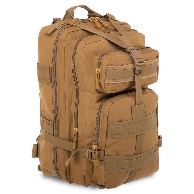 Рюкзак тактический рейдовый SP-Sport ZK-5510 размер 56х28х25см 35л цвет Хаки - изображение 1