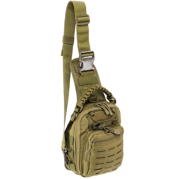 Рюкзак тактический патрульный однолямочный SP-Sport ZK-14 цвет Оливковый - изображение 1