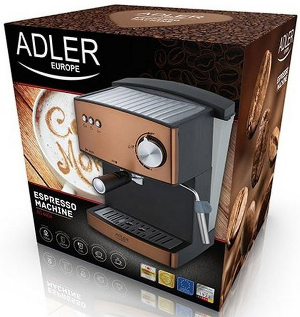Ekspres do kawy kolbowy Adler AD 4404cr - obraz 8